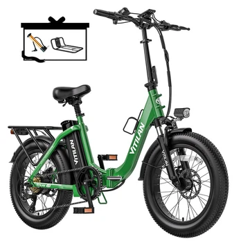 Elektrinis Dviratis Vitilan U3 20", žalias