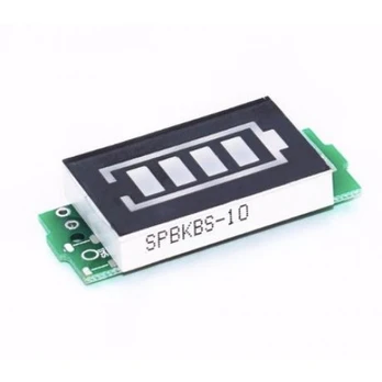Ličio baterijų įkrovimo lygio matuoklis 2S 6.6V - 8.4V - mėlynas