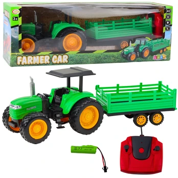 Rc traktorius Lean Toys Farmer Car, žalia