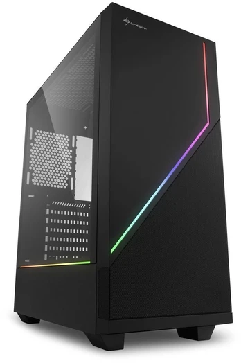 Korpusas Sharkoon RGB FLOW, juoda