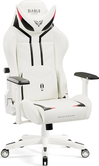 Gaming Chair Diablo X-Ray Normal Size: black-white