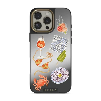 Seaside Muse - iPhone 16 Pro Max Case, Elite Mirror (MagSafe) / Gold