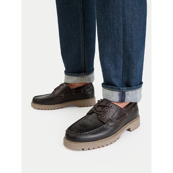 Pusbačiai Guess Jeans EO-FOX-02 MI08 Tamsiai ruda