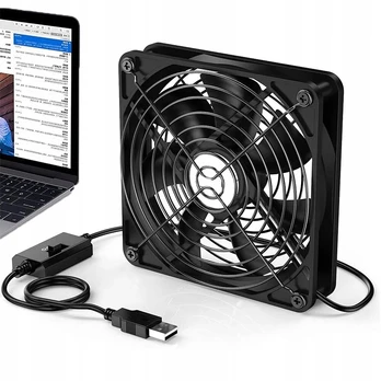 Usb 5v kompiuterio ventiliatorius aušinimo ventiliatorius