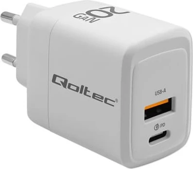 GaN 20W charger,5V 20V 1.5A 3A,1xUSB C PD,1xUS