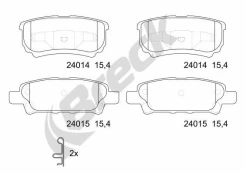 BRECK 24014 00 702 10 Brake pad set kaina