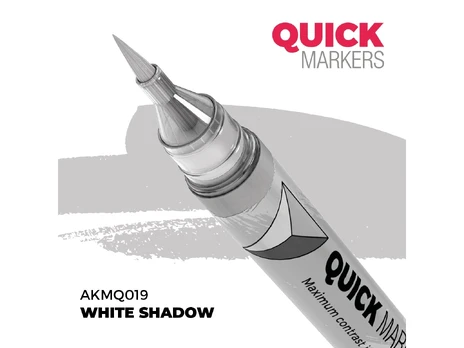 AK Interactive Quick Marker WHITE SHADOW miniatiūrų žymeklis