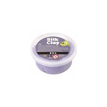 Šilkinis modelinas - violetinė spalva, 40 gr