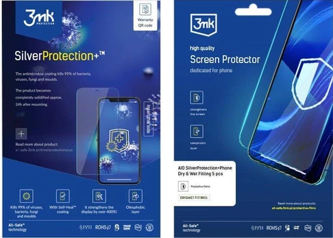 3MK 3MK AIO SILVERPROTECTION+ PHONE 5szt DRY-WET