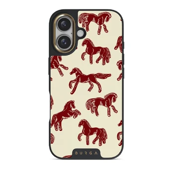 Mustang - iPhone 16 Case, Elite Dark (MagSafe) / Gold
