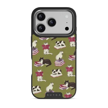 Curious Cat - iPhone 17 Pro Case, Elite Dark (MagSafe) / Gunmetal