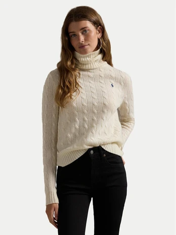 Polo Ralph Lauren Golfas 211888686012 Balta Regular Fit