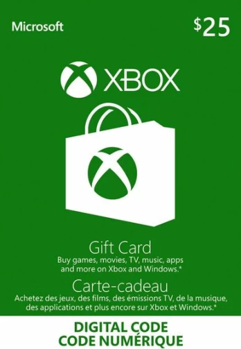 Live Gift Card 25 CAD Xbox