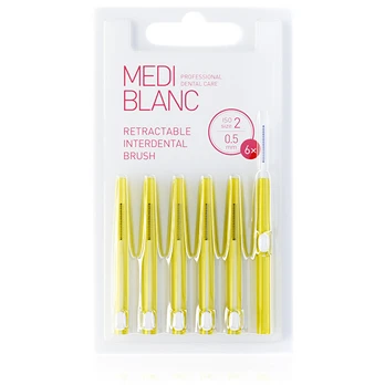 MEDIBLANC Interdental retractable brushes 0.5 mm 6 pcs Unisex