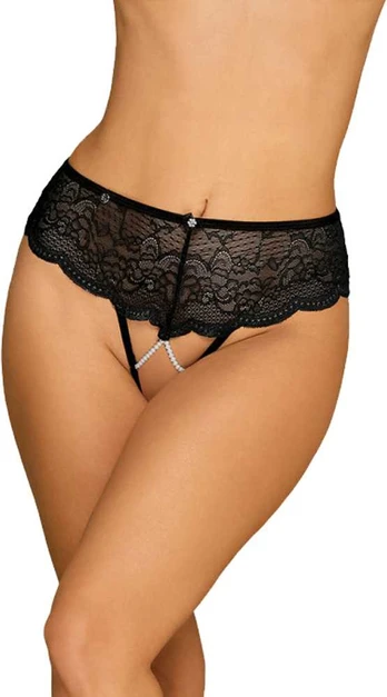 Obsessive - Pearlove panties juodas XS/S
