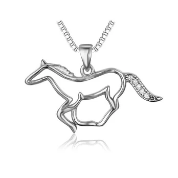Sidabrinis pakabukas Horse