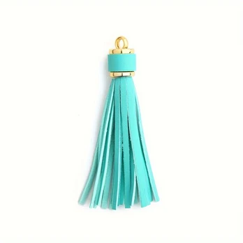 Dirbtinės odos kutai, 10 vnt., created-emerald green
