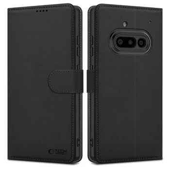 Dėklas TECH-PROTECT WALLET NOTHING PHONE 3A MATTE Juodas