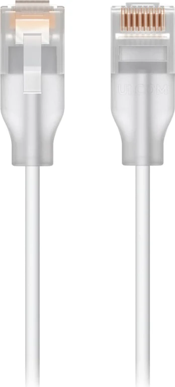 Ubiquiti Nano-thin patch cable with a translucent boot designed to
