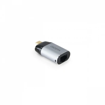Dicota USB-C to Ethernet Mini Adapteris with PD (100W)
