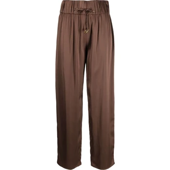 Laisvalaikio kelnės moterims, Ruda, Drawstring pyjama pants