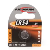 Elementai ANSMANN LR54, 1vnt., alkaline, 1.5V kaina