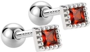 Helix auskarai Luxe Raudona
