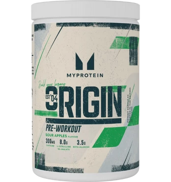Myprotein Origin Pre-Workout, Sour Apples, 600 g