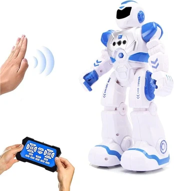 Interaktyvus robotas su nuotolinio valdymo pultu