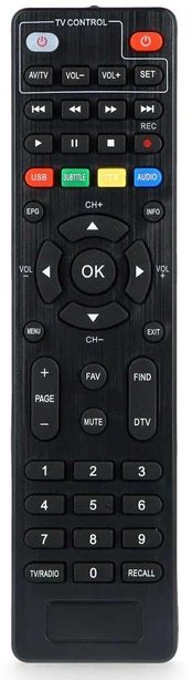 Pilot do dekodera DVB-T2/C OPTICUM HBBTV T-BOX