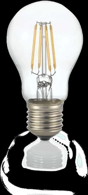 4W LED lemputė E27, 3000K, skaidri, 101293