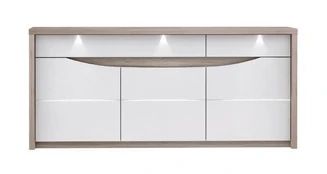 Komoda Saint Tropez STZK232B, pilka/balta