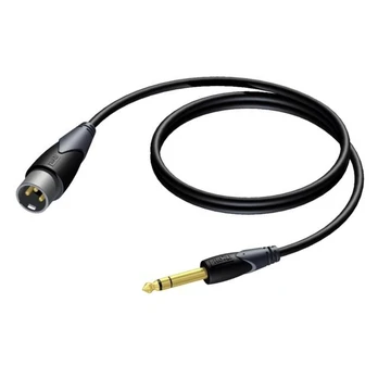 Procab Jack 6,3 mm – XLR 3 m juodas kabelis (CLA724 / 3)