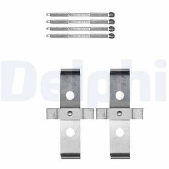 Priedų komplektas, diskinių stabdžių trinkelės DELPHI LX0595