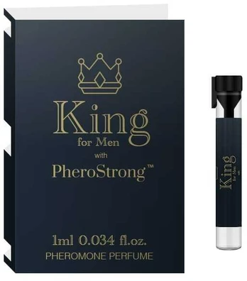 Kvepalai su feromonais PheroStrong SAMPLE King Pheromone Perfume For Men, 1 ml