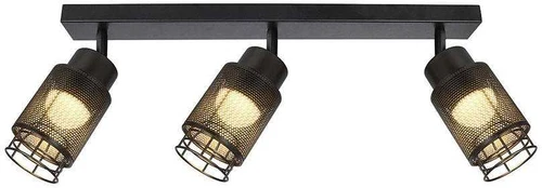 3x6W LED lubinis šviestuvas, juodas, 3000K