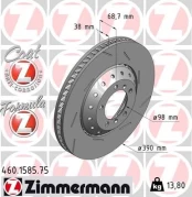Stabdžių diskas ZIMMERMANN 460.1585.75 kaina