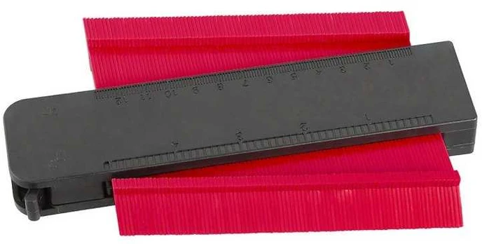 Šablonas kontūrams 125 mm x 30 mm 14090