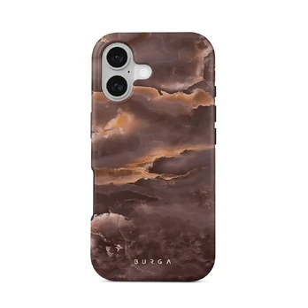 Fire Wood - Brown Marble iPhone 17 Case, Tough (MagSafe) / N/A