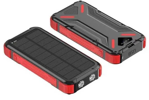 Outdoor powerbank med solcelle 20.000mAh