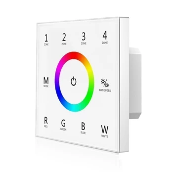 4 zonų sensorinis RGBW LED valdiklis T14