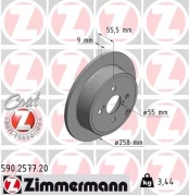 Stabdžių diskas ZIMMERMANN 590.2577.20 kaina
