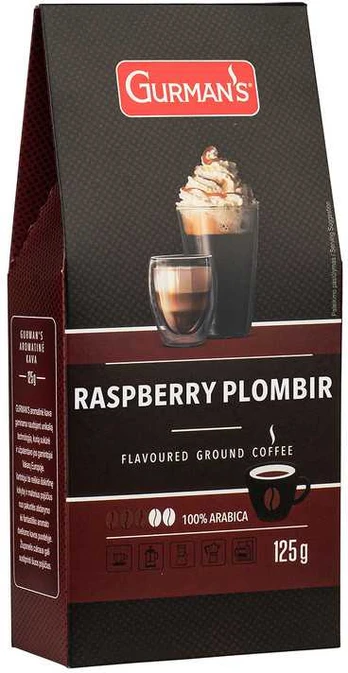 GURMAN'S Aviečių plombyro skonio malta kava 125g