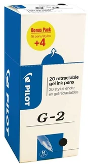 Pilot Pen Gelpen pilot g2 medium sort æske a 20 stk