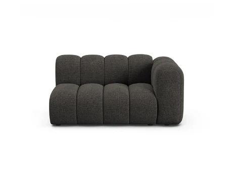 Right Modular Sofa, "Lupine", 2 Seats, 145x95x70, Dark Grey