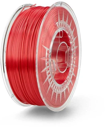 Plastikas Devil Design Silk - 1.75mm - 1kg - Raudonas