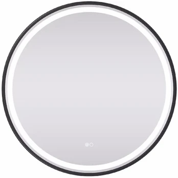 G.LUX veidrodis su LED O-FRAME-MIRROR-1110-60CM BLACK