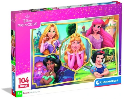 Clementoni CLE puzzle 104 SuperKolor Princess 25056