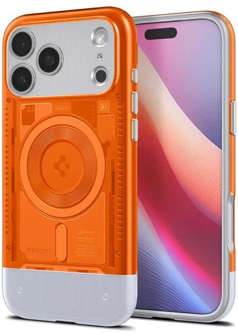 Dėklas Spigen Classic C1 MagSafe, tangerine - iPhone 17 Pro Max