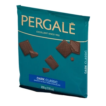 Juodasis šokoladas PERGALĖ, 200 g